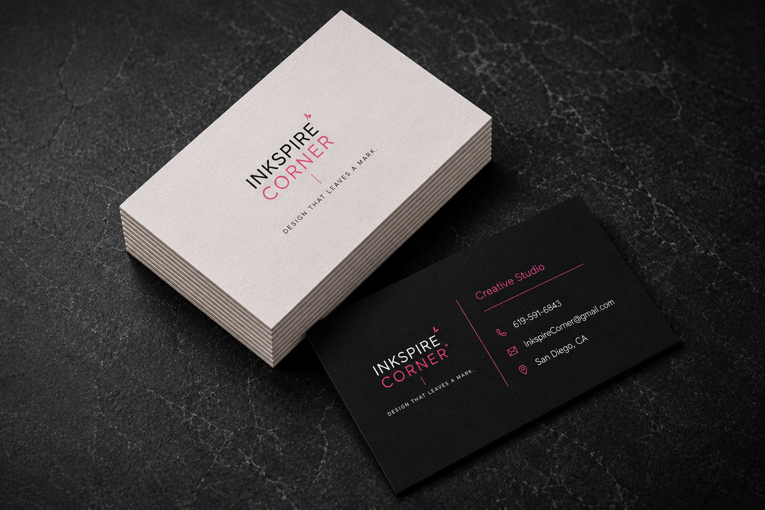 Team business card mockup